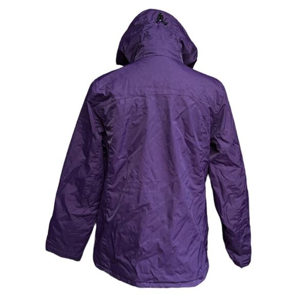 L.L. Bean Winter Hooded Jacket Purple Size Medium - Picture 2 of 5